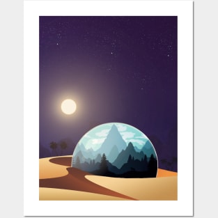 World in Sphere Posters and Art